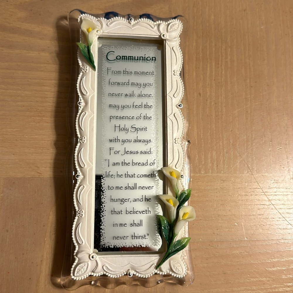 Communion plaque/table frame